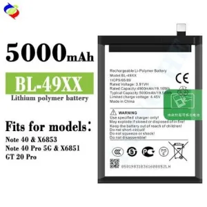 Infinix Battery Replacement - Note 40