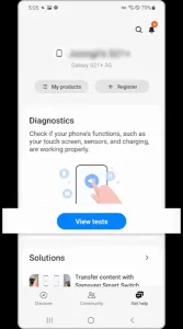 Samsung Diagnostic Service - Galaxy S21